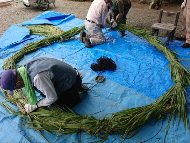 新町嚴島神社（茅ヶ崎市）大祓式｜茅の輪くぐり
