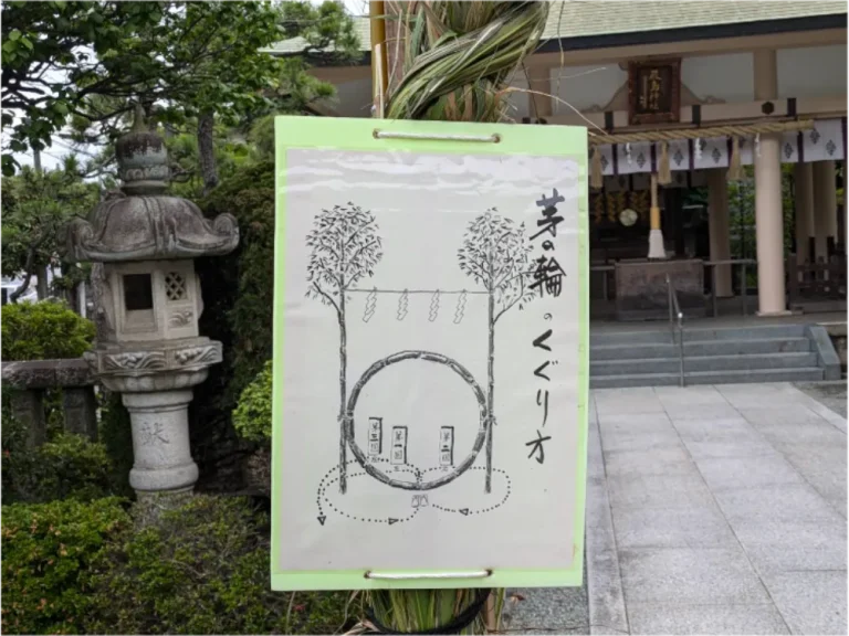 新町嚴島神社（茅ヶ崎市）大祓式｜茅の輪くぐり