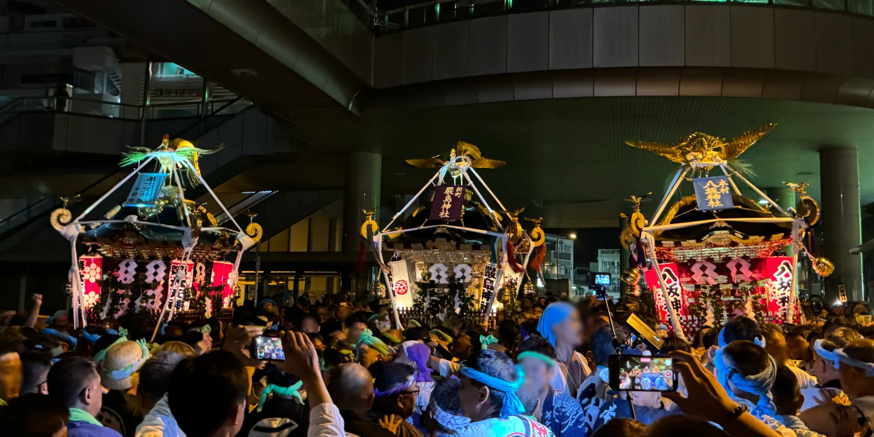 浜降祭｜新町嚴島神社｜駅前